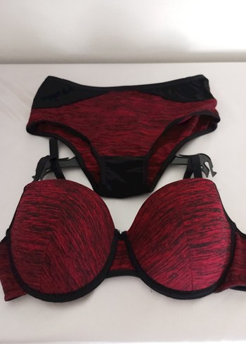 Bordo Spor Sütyen ve Mini Külot Takımı - Görsel 8