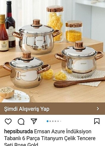 Emsan çelik tencere seti