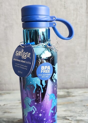 Smiggle unicorn çelik suluklu 3lü okul seti - Görsel 8