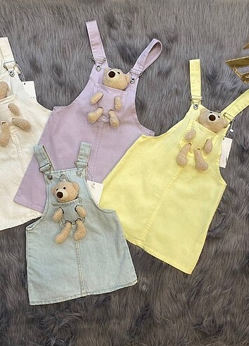 18-24 ay zarababy teddy denim jile elbise 