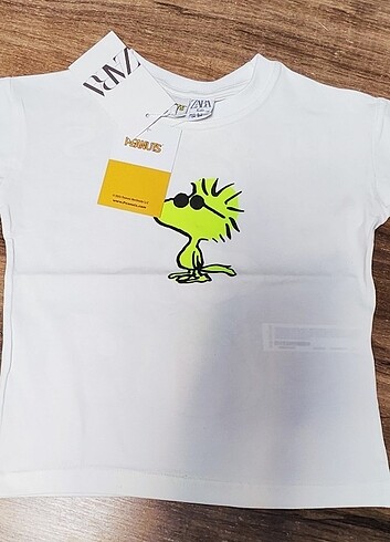 Zara 9-10 yaş Zarakids Peanuts unisex çocuk T-shirt