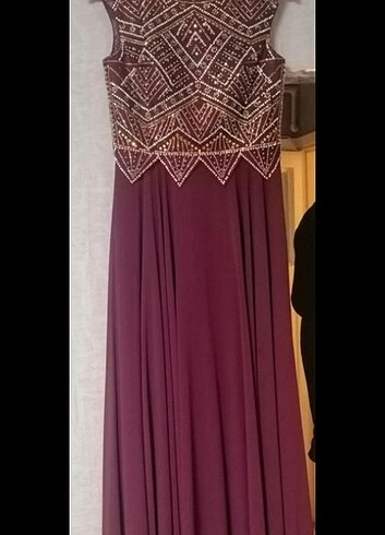 Taş işlemeli abiye elbise  - Görsel 6
