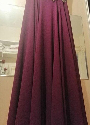 Taş işlemeli abiye elbise  - Görsel 9