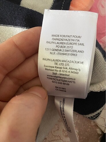 10 Yaş Beden lacivert Renk Ralph lauren kız çocuk bluz