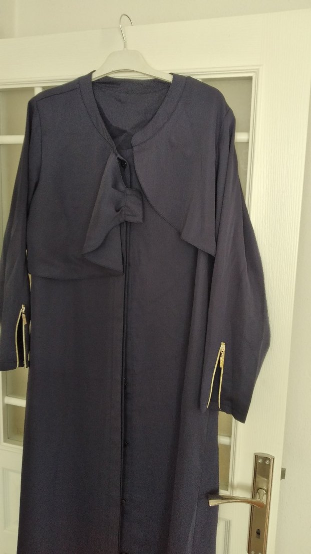 Lacivert Bayan yazlık Ferace - Görsel 2