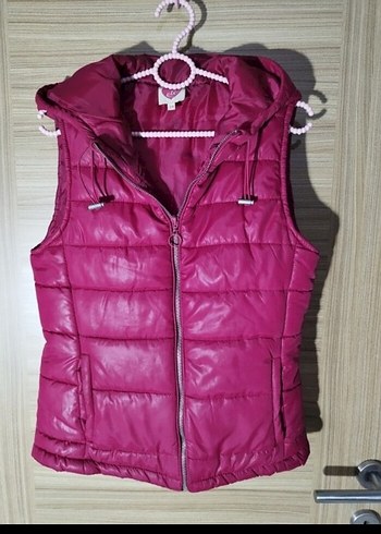 Koton Fermuarlı Pembe Kadın Şişme Yelek