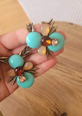 Turkuaz Boncuklu Bohem Kolye - Görsel 4