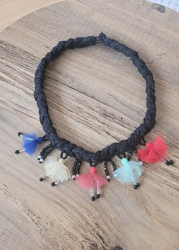 Renkli Mini Boncuklu Bohem Kadın Kolye - Görsel 3