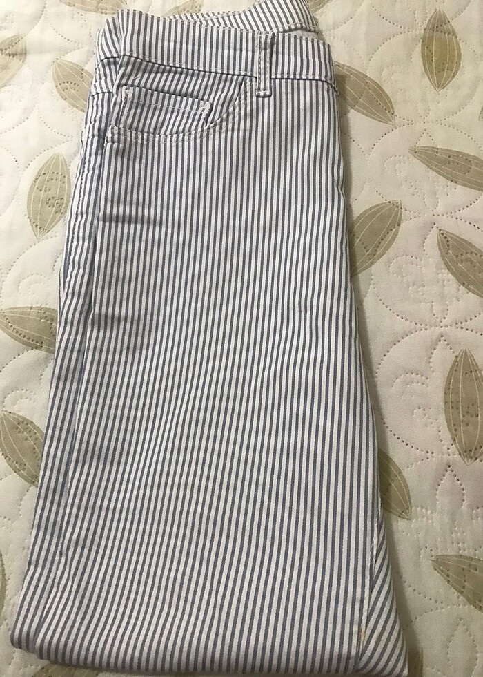 Keten lıkralı pantolon - Görsel 2