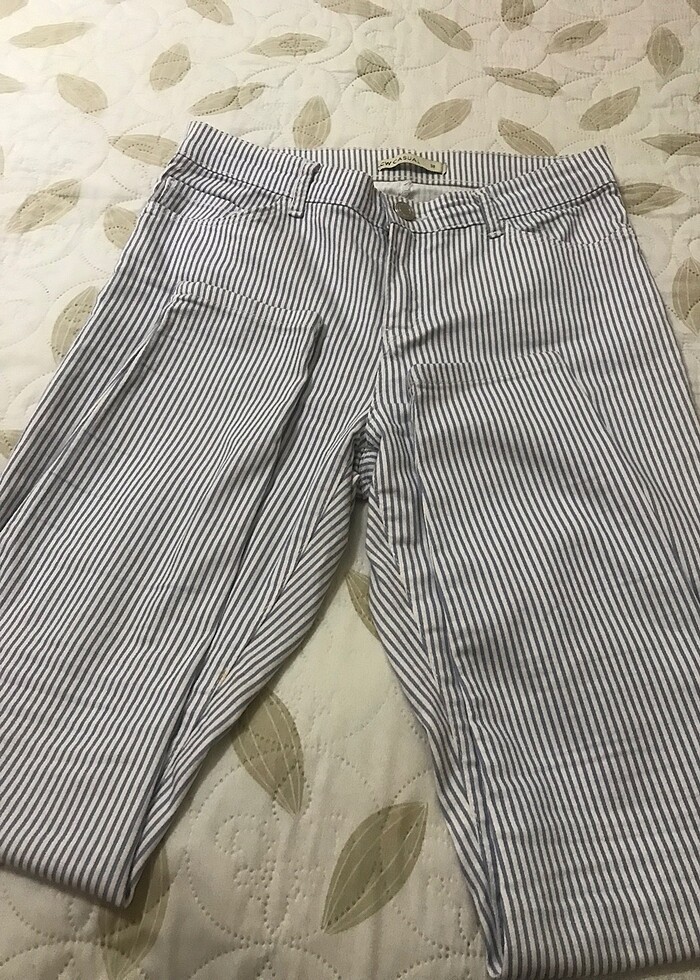 Keten lıkralı pantolon - Görsel 4