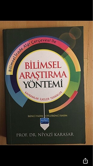 Bilimsel Araştırma Yöntemi Niyazi Karasar