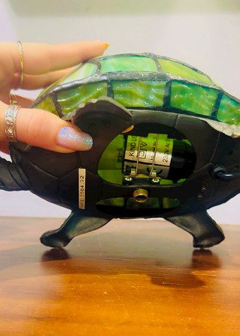 Kaplumbağa tiffany lamba - Görsel 7