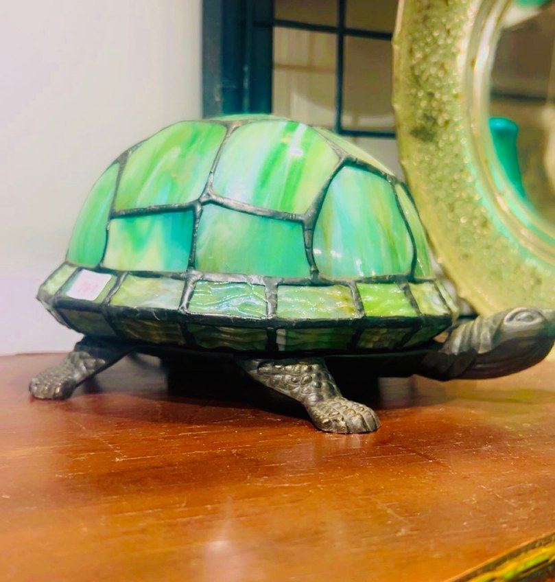 Kaplumbağa tiffany lamba - Görsel 5