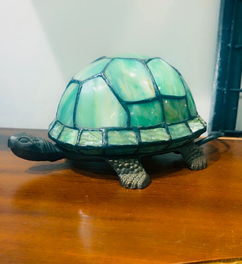 Kaplumbağa tiffany lamba - Görsel 3