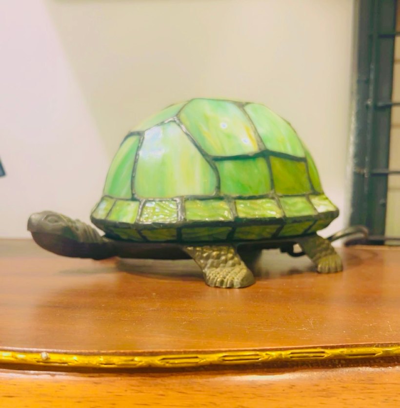 Kaplumbağa tiffany lamba - Görsel 2