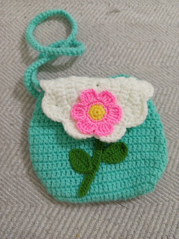 Çiçekli Bohem Kız Çantası - Görsel 3