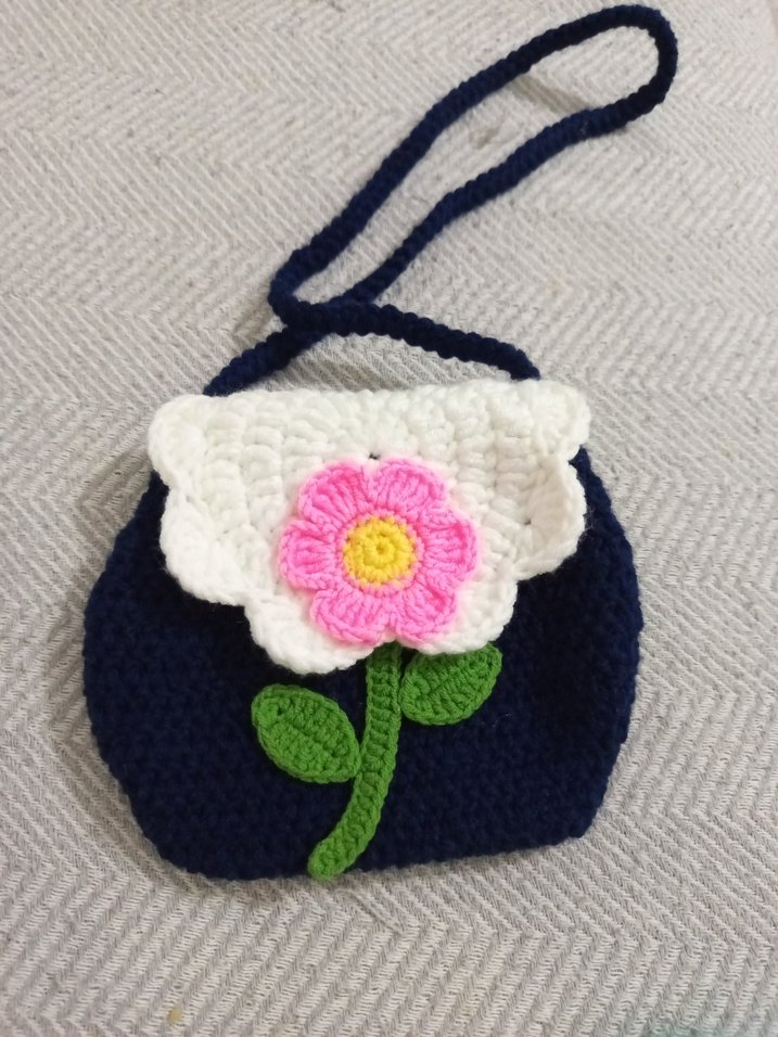 Çiçekli Bohem Kız Çantası - Görsel 2