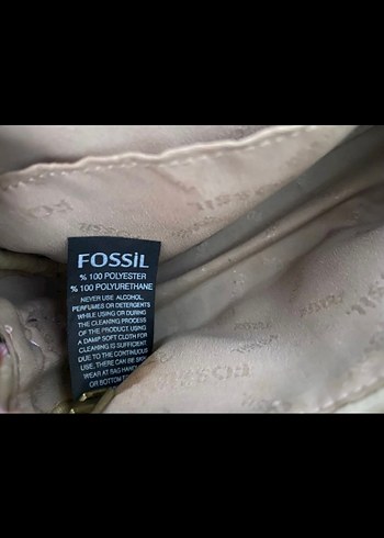 Fossil Pastel Mor Fermuarlı Fossil Kadın Çapraz Çanta
