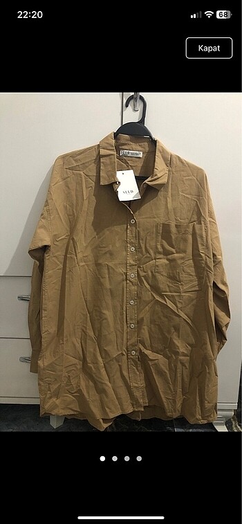 Suud Collection suud collection naturel camel gömlek