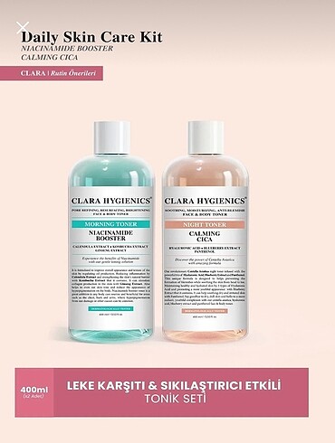clara hygienics tonik set