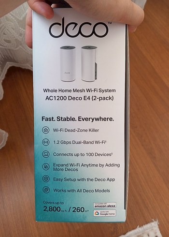 TP-Link Deco E4 Kablosuz Mesh Wi-Fi Sistemi - Görsel 3