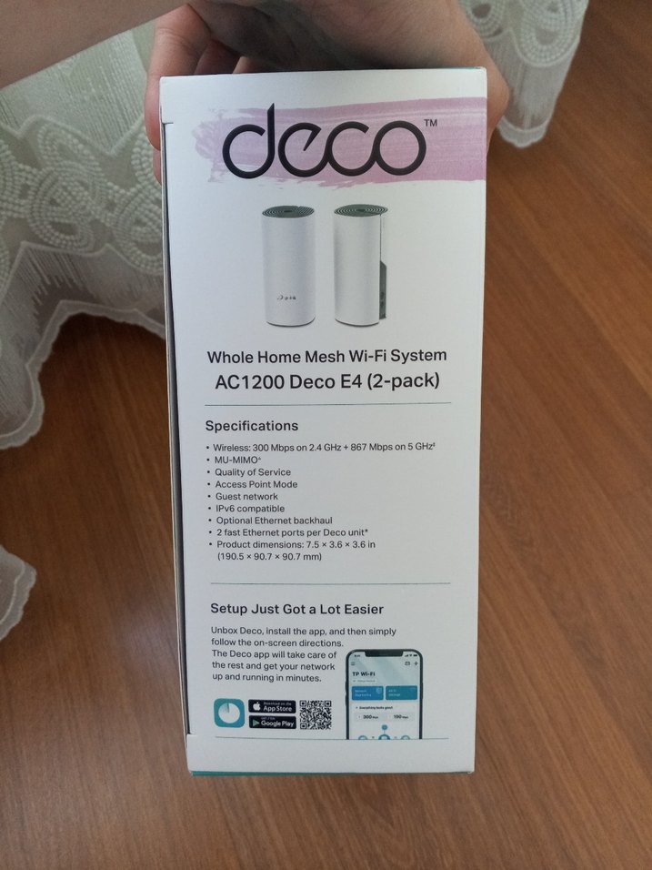 TP-Link Deco E4 Kablosuz Mesh Wi-Fi Sistemi - Görsel 2