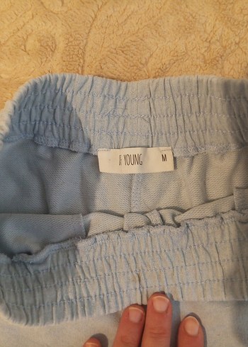 Gri Rahat Mini Şort - Görsel 3