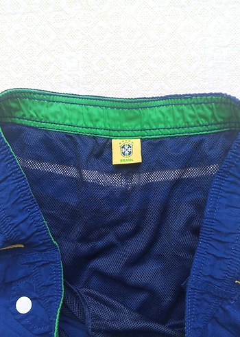 Erkek Mavi Kemerli Mini Şort - Görsel 2