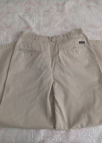 Diğer Bej Regular Fit Erkek Keten Pantolon