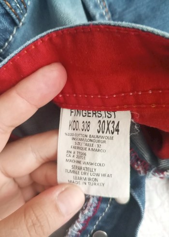 30 Beden Kadın Mavi Regular Fit Kot Pantolon