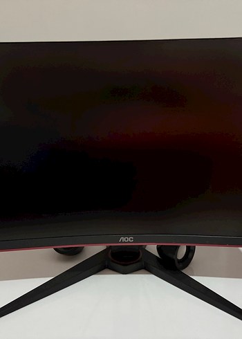 Siyah Kavisli Bilgisayar Monitörü AOC - Görsel 3