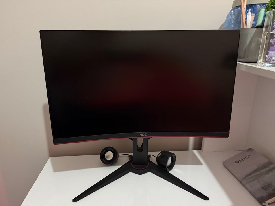 Siyah Kavisli Bilgisayar Monitörü AOC - Görsel 2