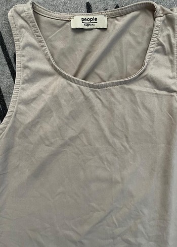 People by Fabrika M beden bej renk çıtçıtlı body. yepyeni gibi - Görsel 4