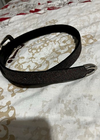 Kahverengi 95 cm S parlak kemer.Sıfır - Görsel 2