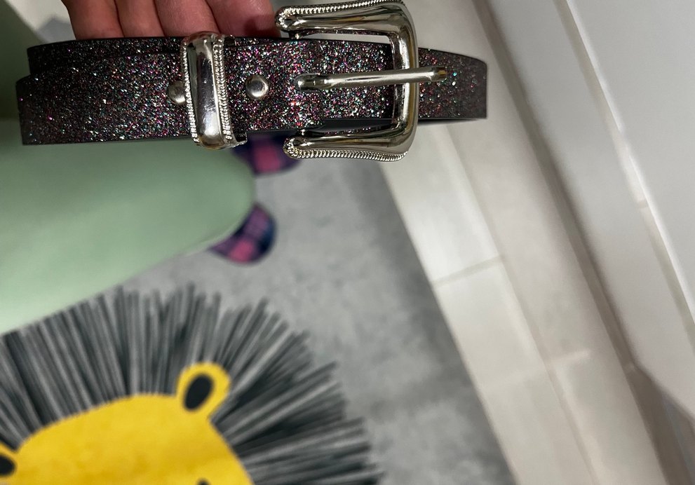 Kahverengi 95 cm S parlak kemer.Sıfır - Görsel 3