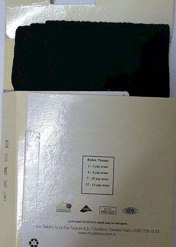 La Calze Marka 11-14 yaş 30 denye siyah renk külotlu çorap.Sıfır - Görsel 2