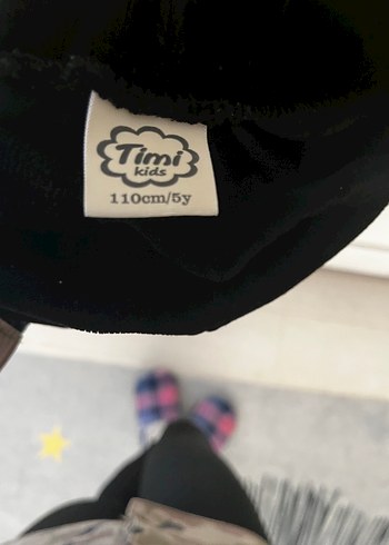 Timi Kids Marka 5 yaş siyah renk kız çocuk tayt. Yeni gibi - Görsel 2