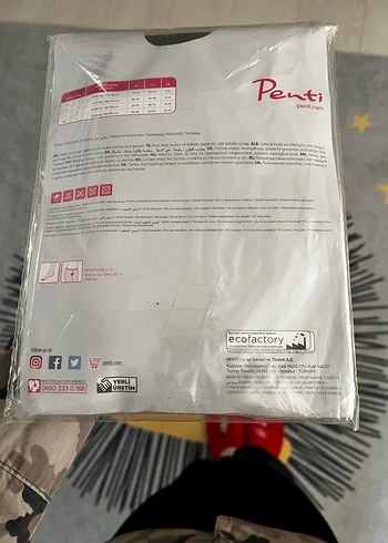 Penti  2li M beden 15 Denye mat ten rengi külotlu çorap. - Görsel 8