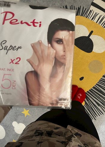 Penti  2li M beden 15 Denye mat ten rengi külotlu çorap. - Görsel 7