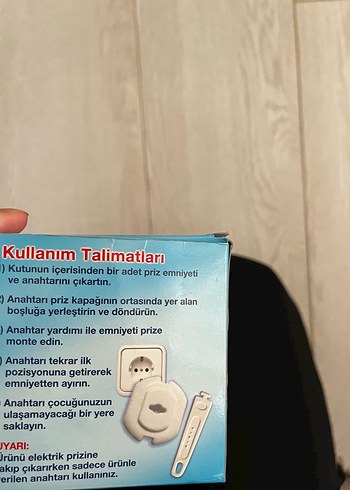 4 adet bebek priz koruyucu /priz emniyeti. Sıfır ürün - Görsel 2