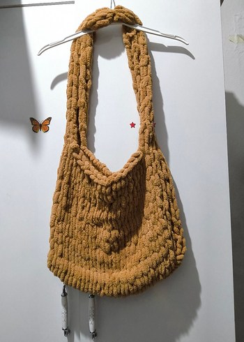 Örgü Yeşil ve Kahverengi Günlük Çanta 2çanta 300 - Görsel 4