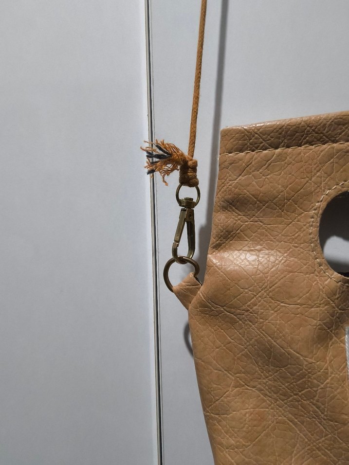 Bej Deri Kadın El Çantası - Görsel 3