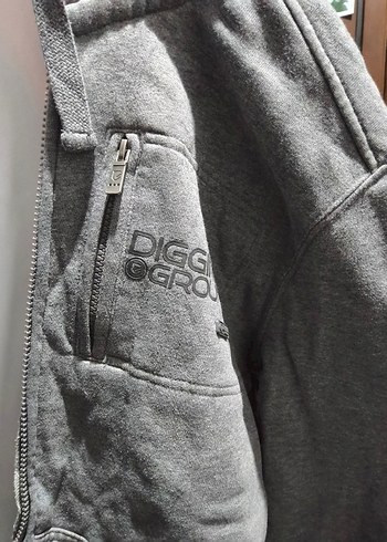 Gri Kapüşonlu Fermuarlı Erkek Sweatshirt(unisex) - Görsel 7