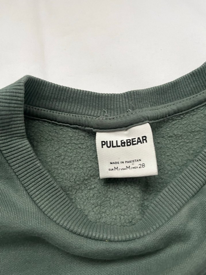 Kadın Haki Uzun Kollu Basic Sweatshirt - Görsel 2