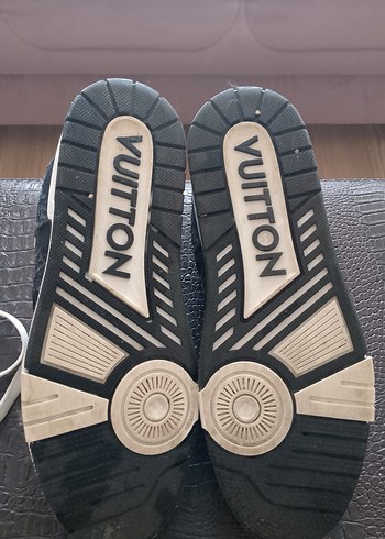 Louis Vuitton Erkek Beyaz Siyah Spor Ayakkabı - Görsel 4