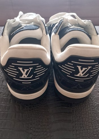 Louis Vuitton Erkek Beyaz Siyah Spor Ayakkabı - Görsel 3