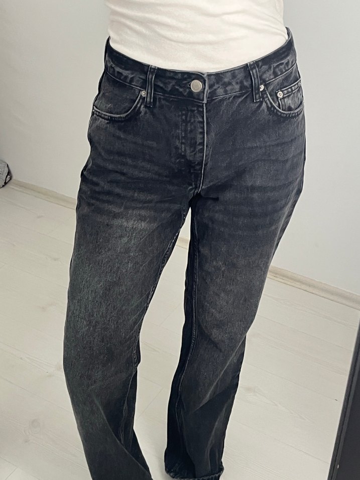 Gri Kadın Denim Regular Fit Pantolon - Görsel 5