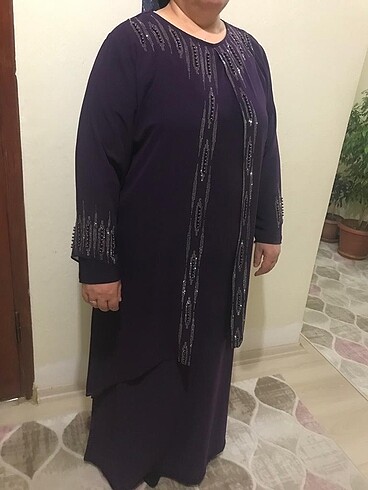 Diğer Simli Anne Abiyesi Tesettür Abiye