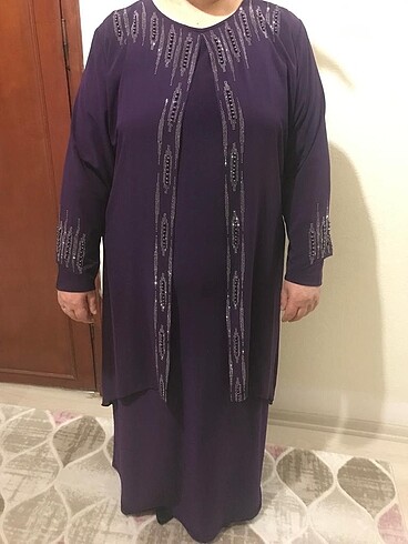 Simli Anne Abiyesi Tesettür Abiye