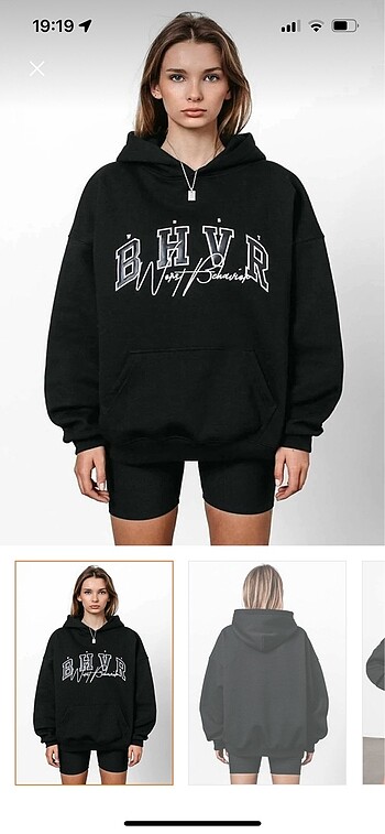 Kapsonlu sweatshirt
